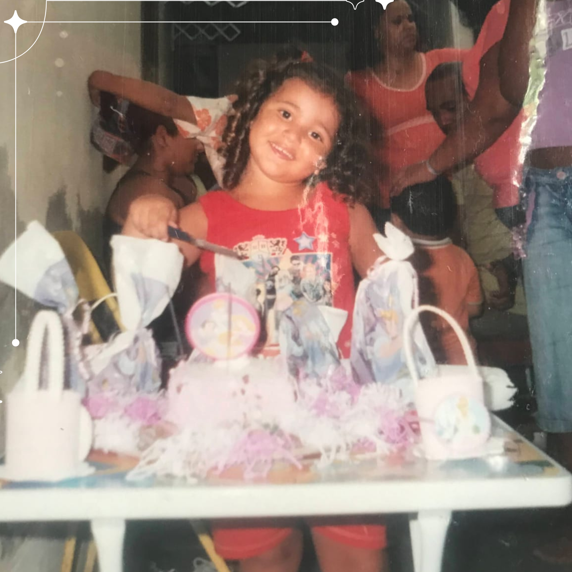 Letícia na infancia